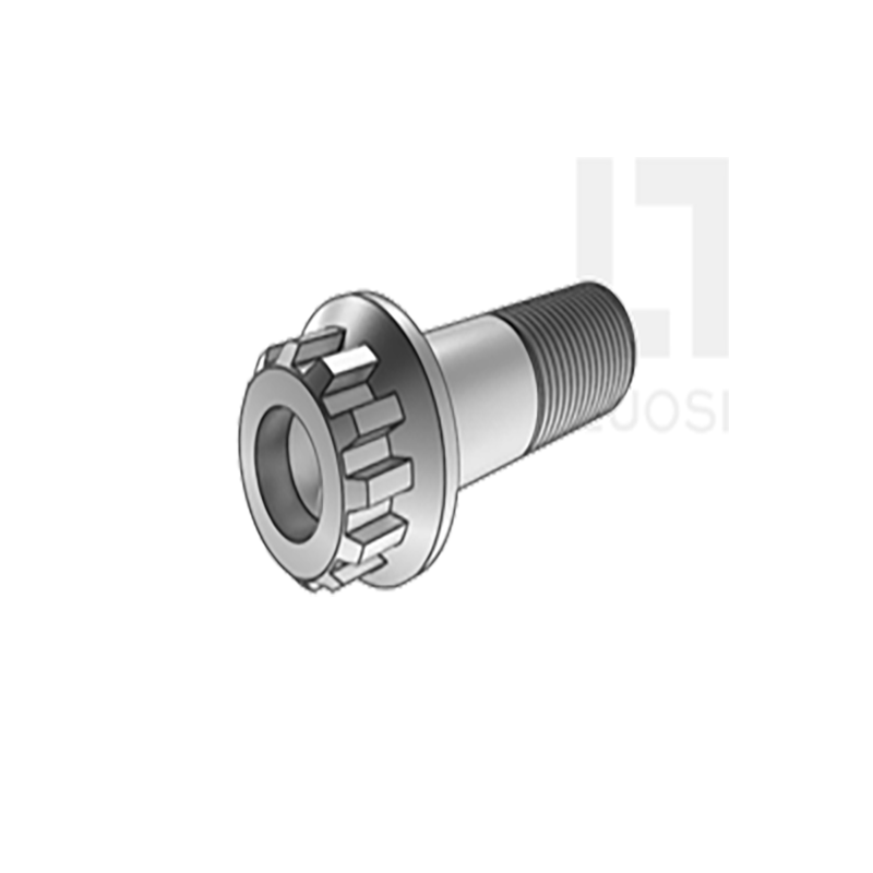 플랜지가있는 12 개의 치아 스플라인 볼트