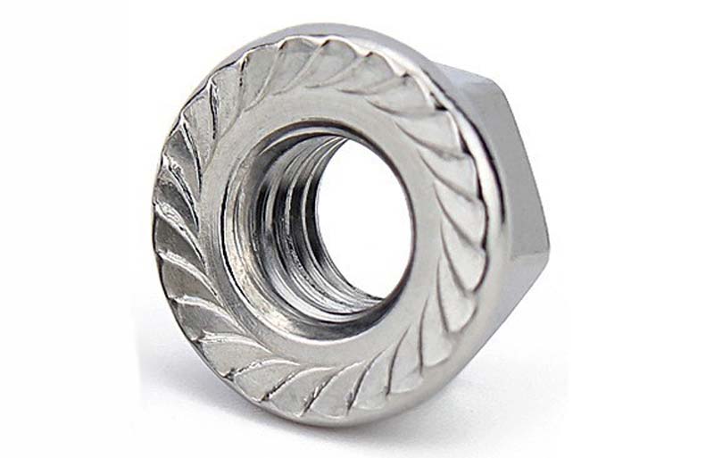 Hexagon flange nuts with fine pitch thread