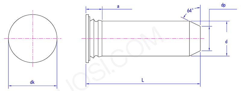 Stainless steel guide pin parameter