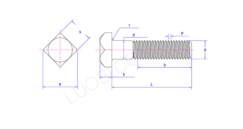 Rectangular Head Bolt