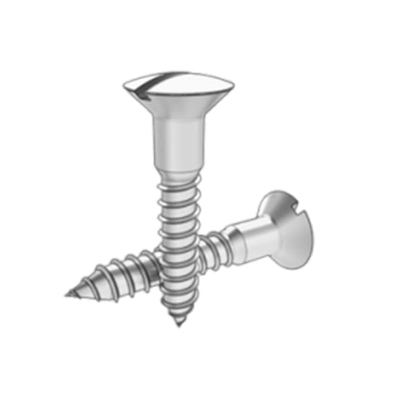 슬롯 형 제기 접시 머리 나무 나사